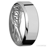 8 mm wide High Bevel Titanium band